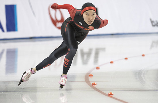 19岁速滑"菜鸟"抢眼 韩梅期待平昌冬奥会