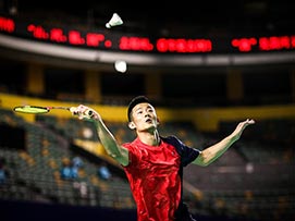 “中国建设银行杯”第十四届全运会羽毛球项目团体资格赛赛场花絮