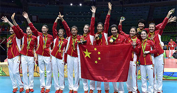 中国女排3-1逆转塞尔维亚