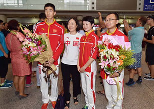 中国跆拳道队回国