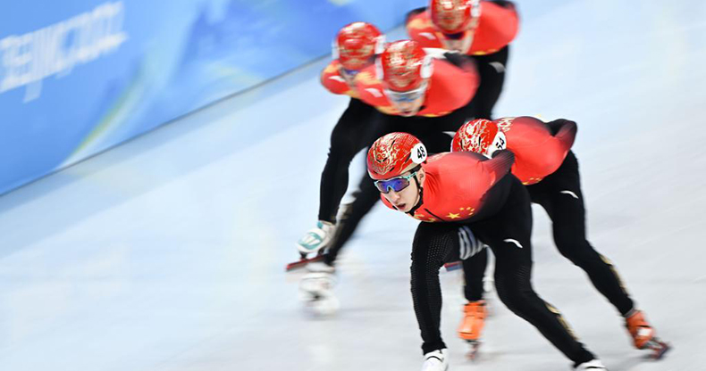 短道速滑男子5000米接力决赛赛况