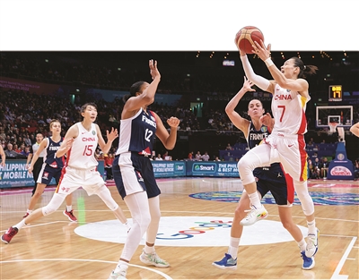 中國女籃擊敗法國晉級世界杯四強